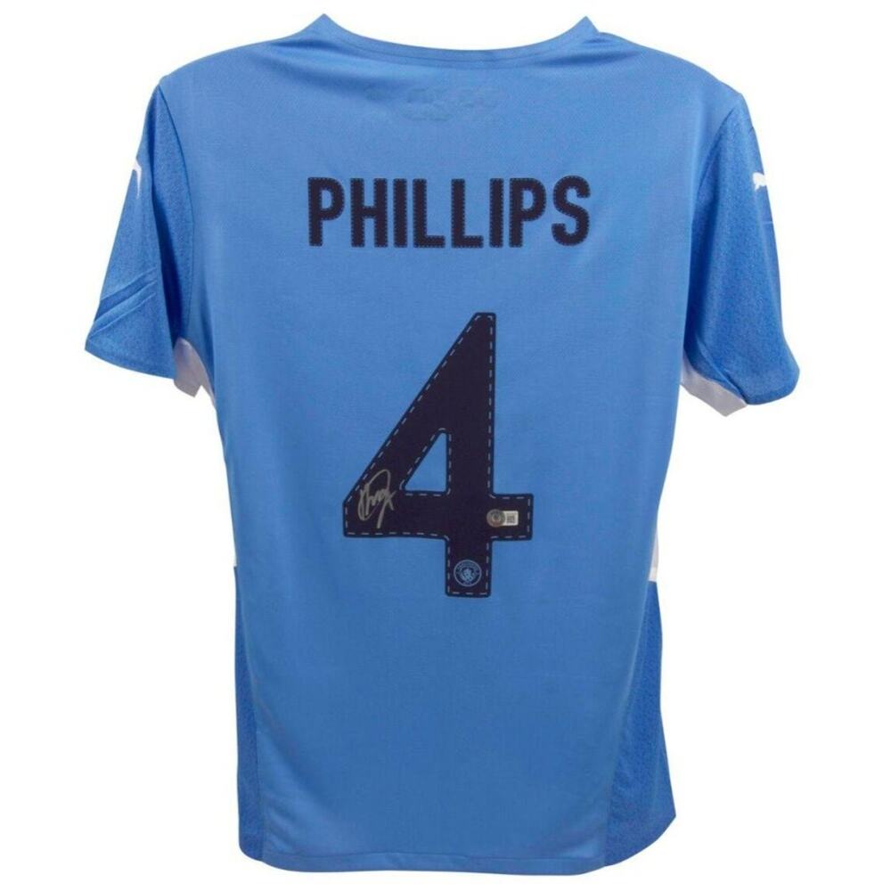 Kalvin Phillips Signed Manchester City Jersey (Beckett)XL